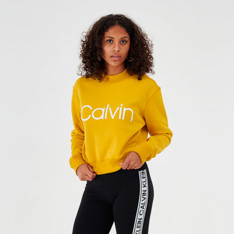 Calvin klein 2024 sweatshirt yellow