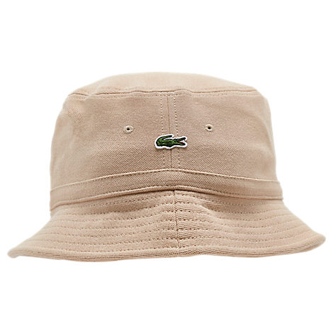 Lacoste Men's Pique Bucket Hat In Brown