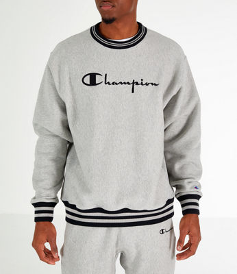 champion sports trim crew neck sweatshirt