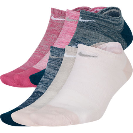 NIKE NIKE WOMEN'S EVERYDAY 6-PACK LIGHTWEIGHT NO-SHOW TRAINING SOCKS,8097185