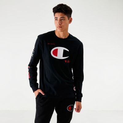 black champion shirt long sleeve