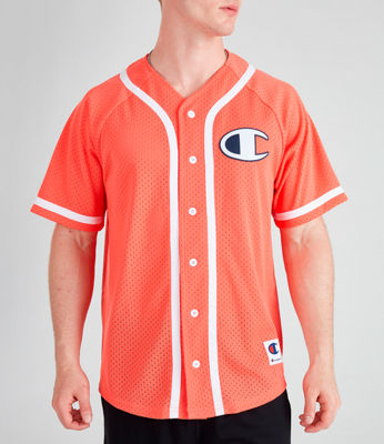 champion men's mesh baseball jersey