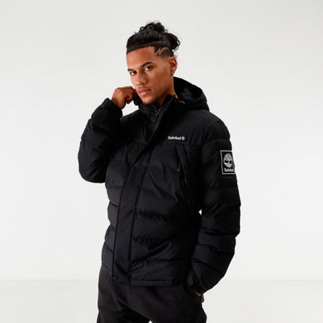 Black timberland sale puffer jacket