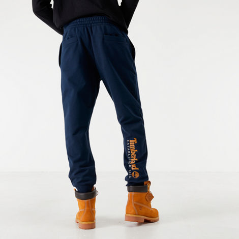 Timberland Men's Scripted Jogger Pants In Blue