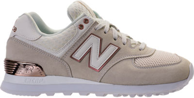 women's new balance 574 rose gold casual shoes