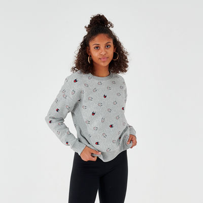 Women S Champion Reverse Weave Allover Print Crew Sweatshirt