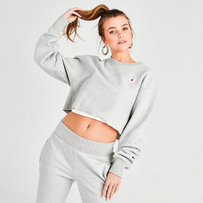 Download Women's Champion Reverse Weave Crop Crew Sweatshirt ...