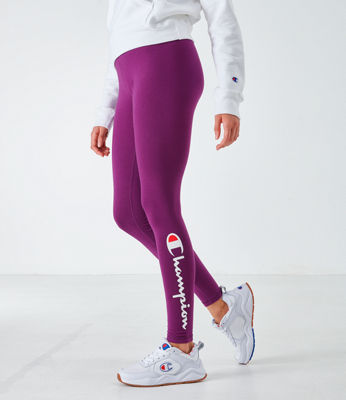 purple champion leggings