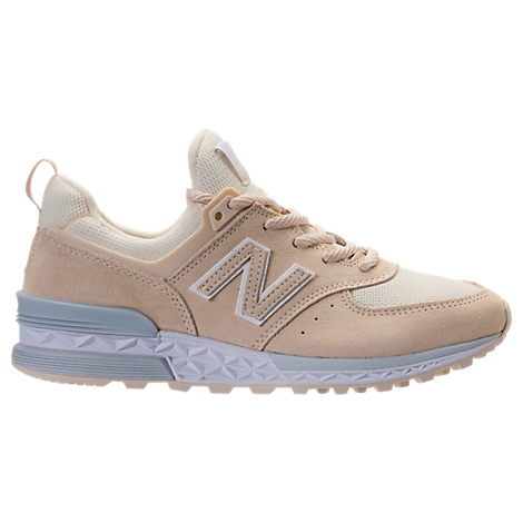 NEW BALANCE WOMEN'S 574 SPORT CASUAL SHOES, WHITE - SIZE 10.0,2368426